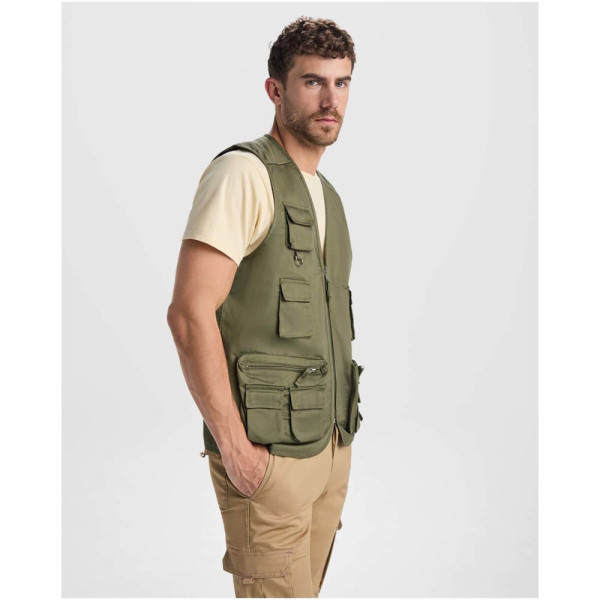 Venera Arbeitsweste mit V-Ausschnitt und mehreren Taschen, 200 g/m2