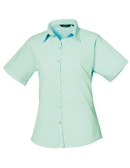 Premier Workwear - Women´s Poplin Short Sleeve Blouse